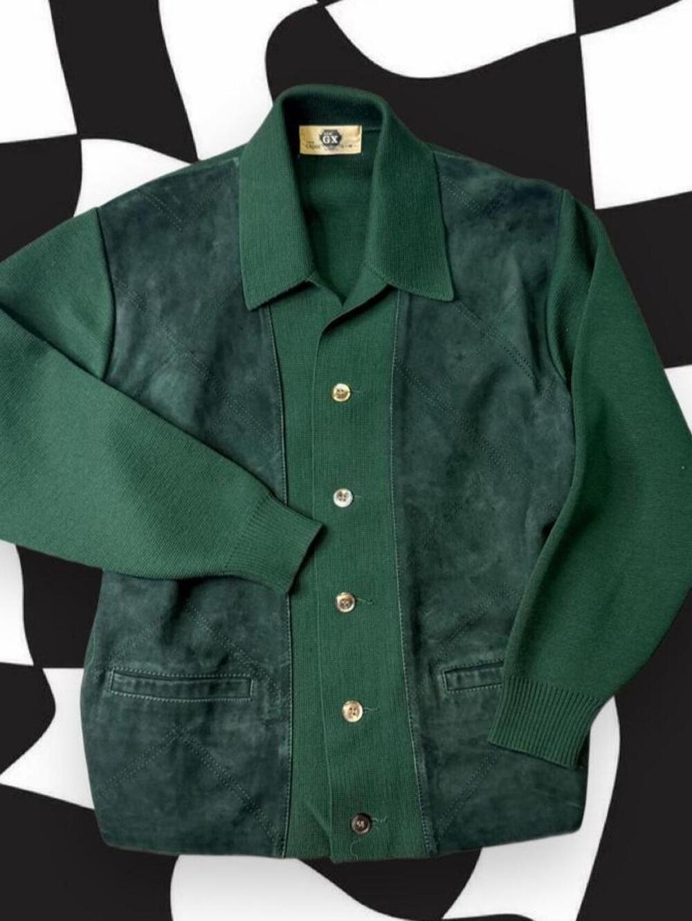 Vintage GX Cross Tokyo Green Cardigan Sweater
